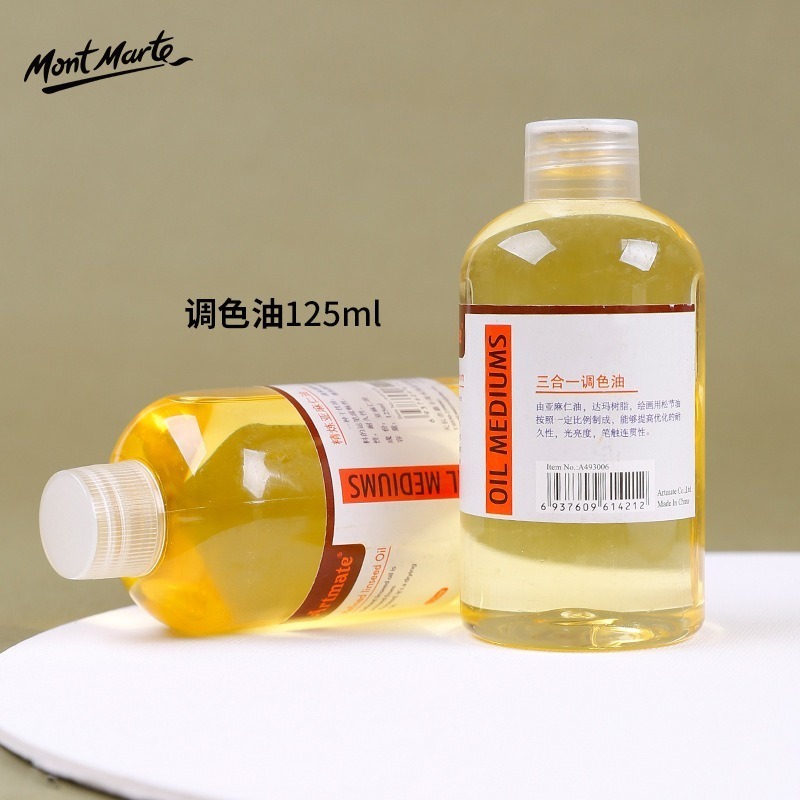 【蒙瑪特油畫助劑】油畫顏料 松節油 亞光劑 調和劑 調和液 稀釋劑 稀釋液 上光油 蒙馬特 亞光油 調色油-規格圖9