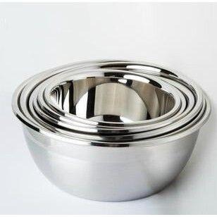 【打蛋盆】14cm~30cm 無磁不銹鋼 加深 加厚 多用料理盆 湯碗 湯盆 調料缸-細節圖3
