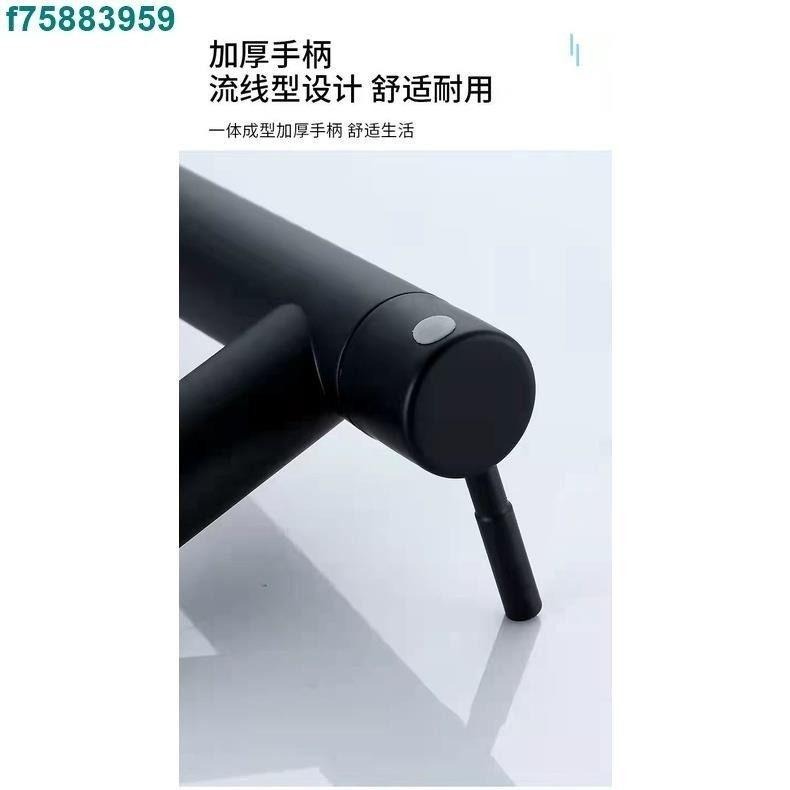 【黑色單槍臉盆水龍頭】 面盆水龍頭 單把水龍頭 混水閥 洗臉盆水龍頭 冷熱水龍頭 二聯水龍頭-細節圖3