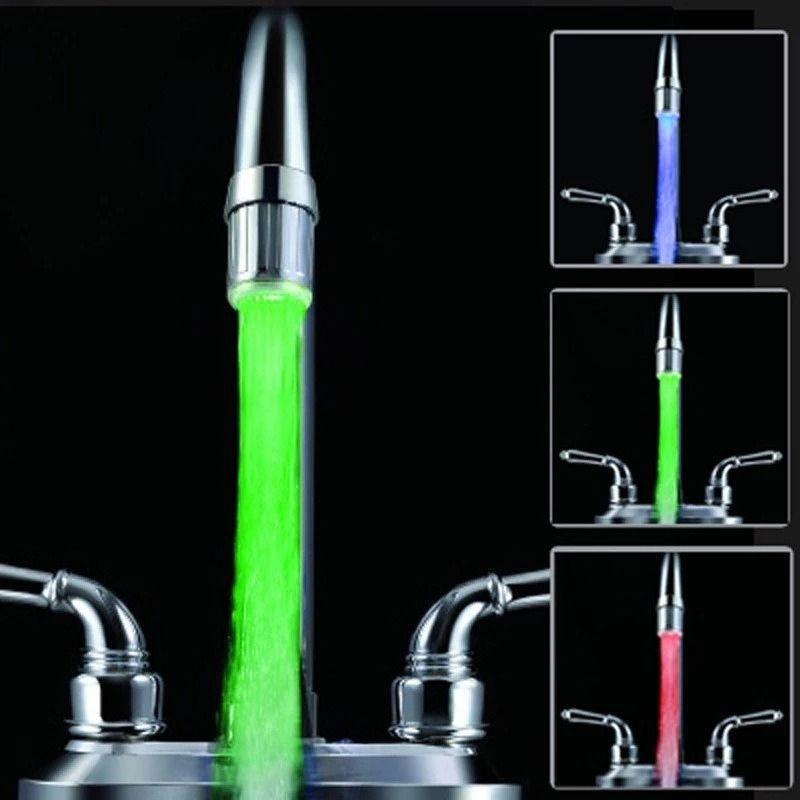 【*變色LED水龍頭】 溫控變色 水龍頭 水流發電 免電池 LED發光水龍頭-細節圖3