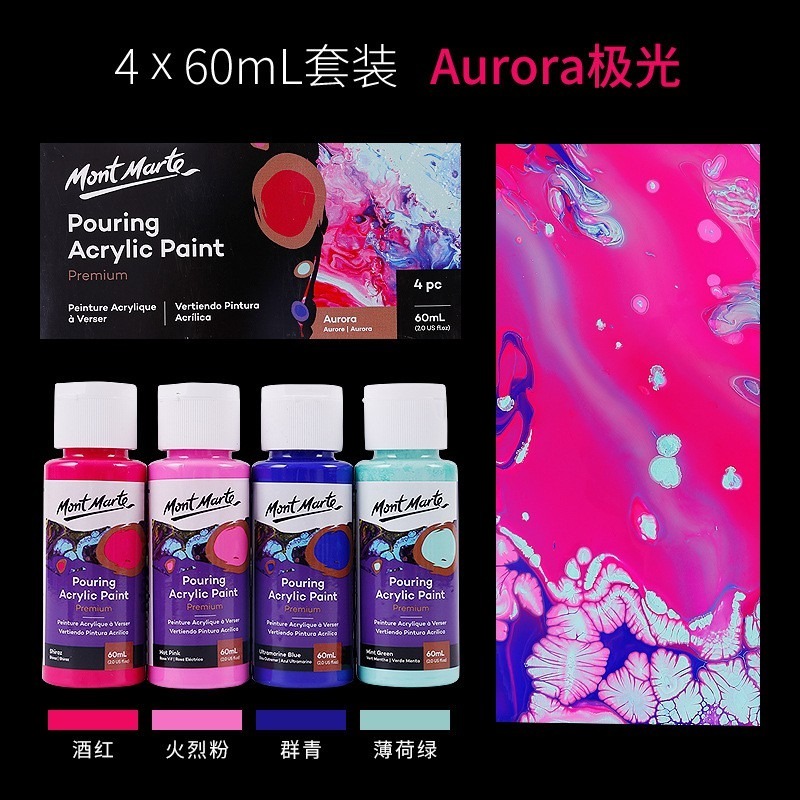 【蒙瑪特流動丙烯顏料-4瓶套裝組】Mont Marte 蒙馬特 套裝販賣 流動畫 流體畫 壓克力顏料 丙烯顏料-規格圖9