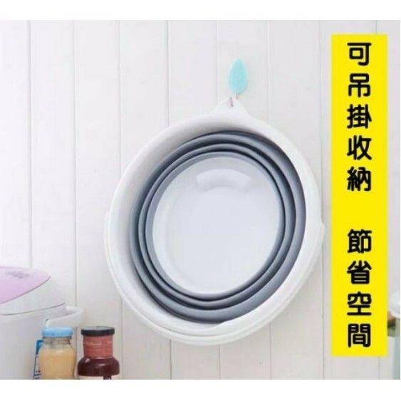【*折疊水桶-圓形】高品質 加厚版 水桶 多功能手提式折叠水桶 收納方便 洗車 露營 郊遊 釣魚-細節圖5