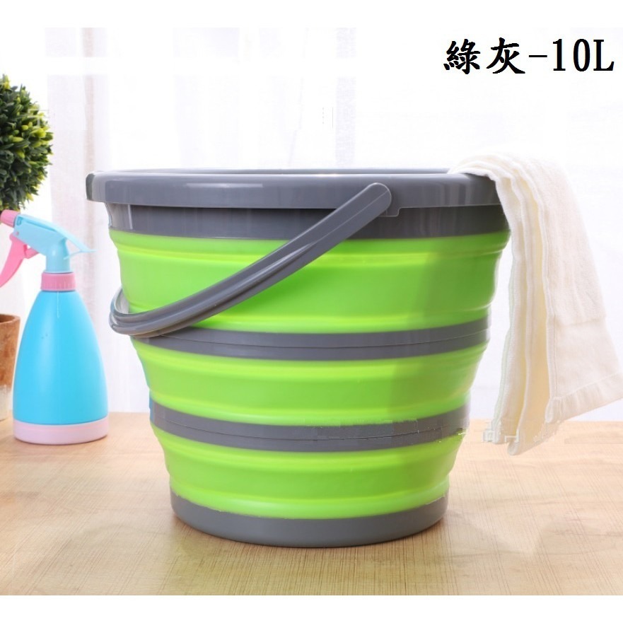 【*折疊水桶-圓形】高品質 加厚版 水桶 多功能手提式折叠水桶 收納方便 洗車 露營 郊遊 釣魚-規格圖9
