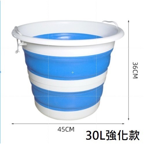 【*折疊水桶-圓形】高品質 加厚版 水桶 多功能手提式折叠水桶 收納方便 洗車 露營 郊遊 釣魚-規格圖9