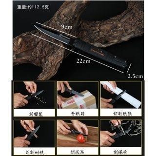 【*黑狼小刀】黑折刀 防身  露營刀 小刀 割繩刀  戶外刀 刀具 求生刀 露營 野外求生-細節圖4