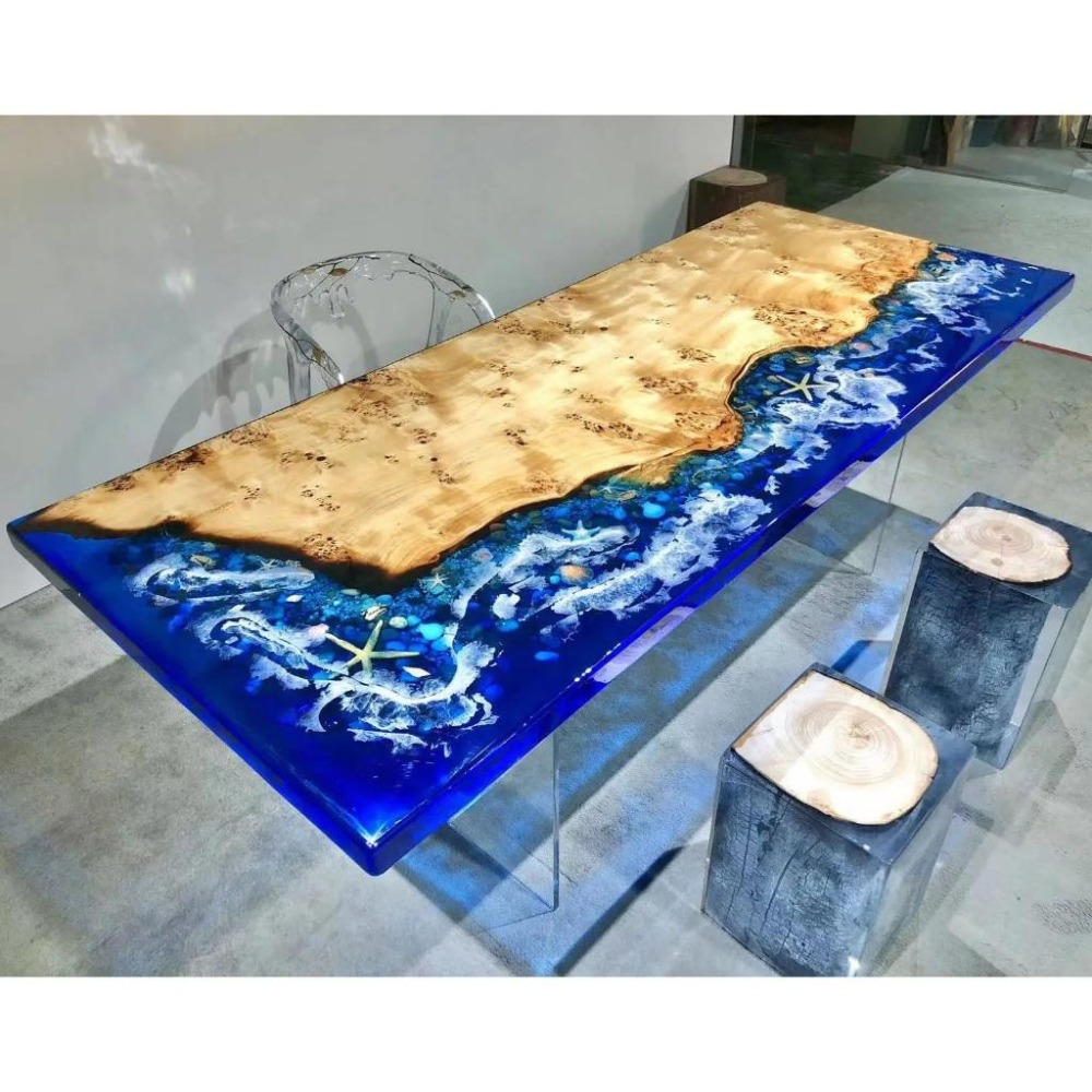 【環氧樹脂2029】大件專用 750g 河流桌膠 厚板專用 水晶滴膠 水晶膠 AB膠 耐黃 易消泡 滴膠-細節圖5