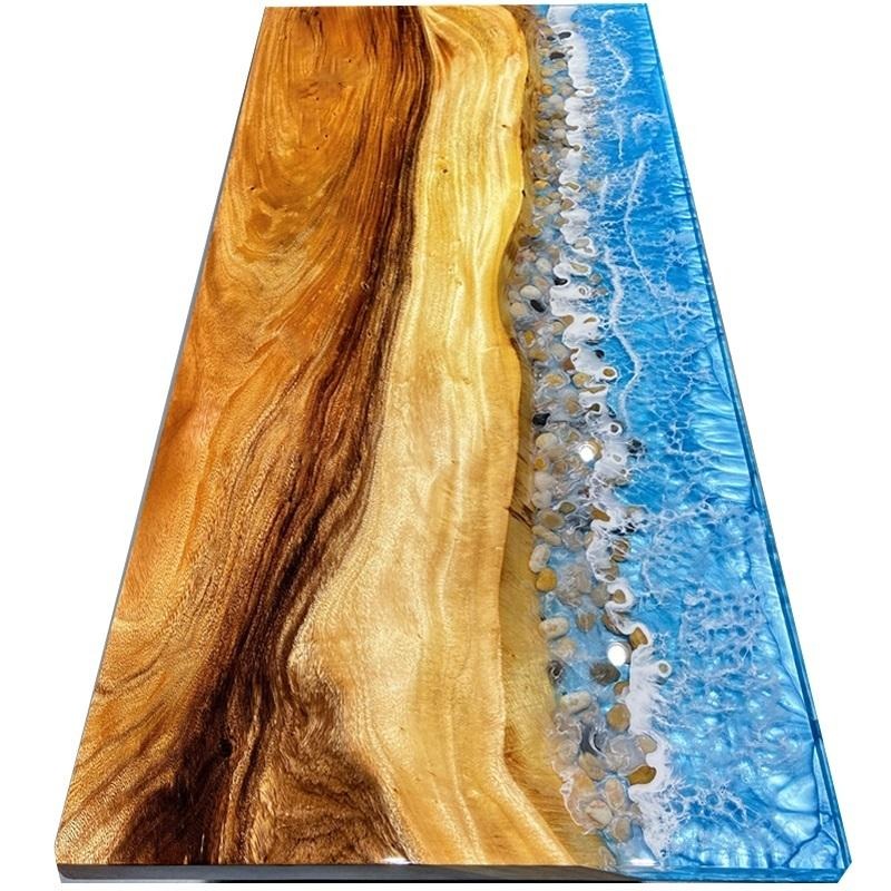 【環氧樹脂2029】大件專用 750g 河流桌膠 厚板專用 水晶滴膠 水晶膠 AB膠 耐黃 易消泡 滴膠-細節圖6