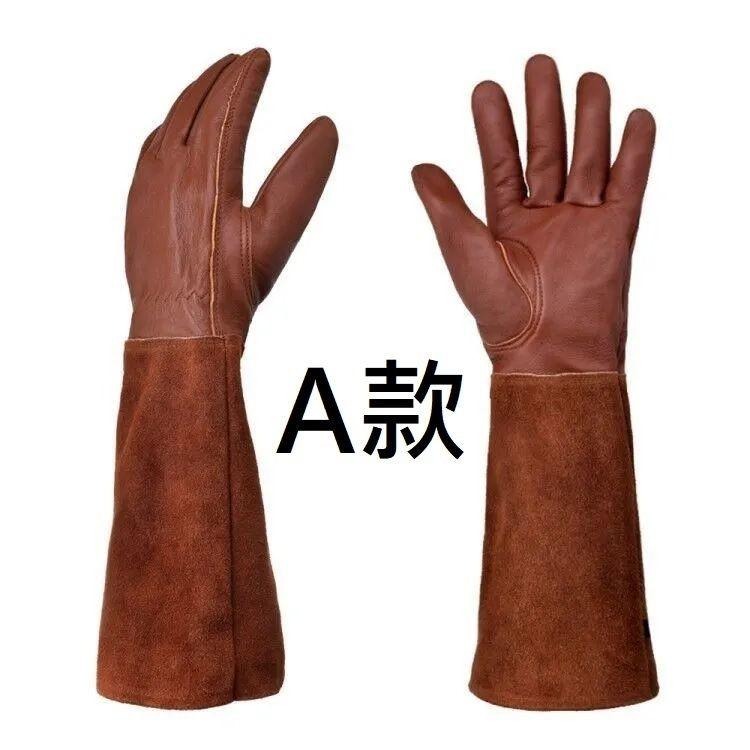 【牛皮手套／1雙入】防刺手套 玫瑰 火龍果 專業園藝 修剪 摘剝 仙人掌 防刺 防扎手套 防刺 防扎-細節圖3