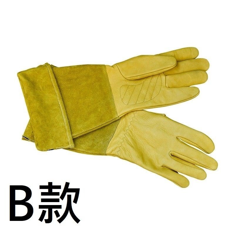 【牛皮手套／1雙入】防刺手套 玫瑰 火龍果 專業園藝 修剪 摘剝 仙人掌 防刺 防扎手套 防刺 防扎-規格圖9