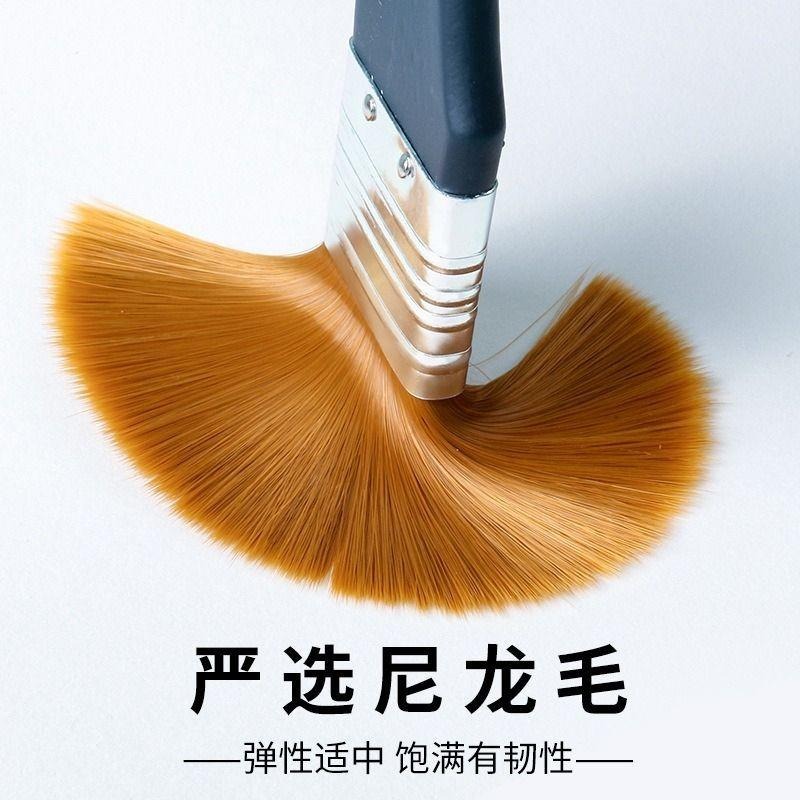【喬爾喬內板刷筆】尼龍 板刷 尼龍畫筆刷 板刷筆 畫筆刷 水彩 壓克力 油畫 底紋刷 畫筆-細節圖6