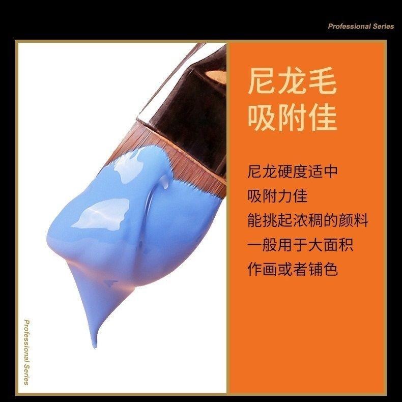 【*蒙瑪特刀鋒畫筆】蒙馬特 刀型筆 耐磨 油畫 壓克力 水粉 水彩油畫 丙烯 畫筆-細節圖6