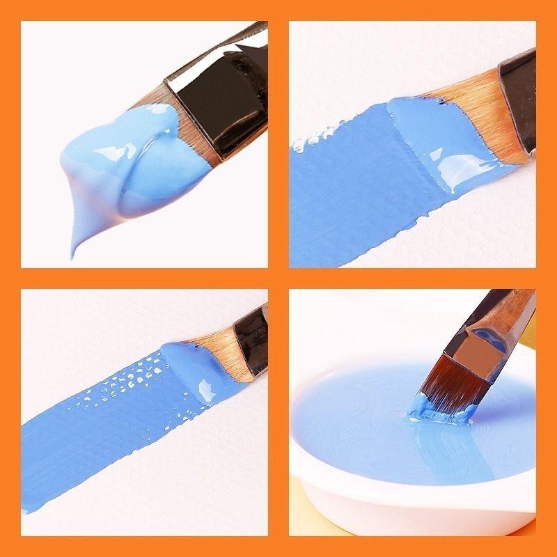 【*蒙瑪特刀鋒畫筆】蒙馬特 刀型筆 耐磨 油畫 壓克力 水粉 水彩油畫 丙烯 畫筆-細節圖9