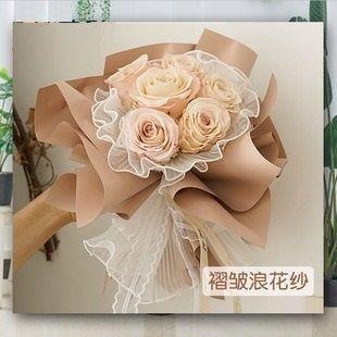 【韓素紙-單張/買10送10】57*57公分 花束包裝紙 材料 花束 包裝紙 霧面紙 彩色包花 鮮花 加厚 防水 包裝紙-細節圖5