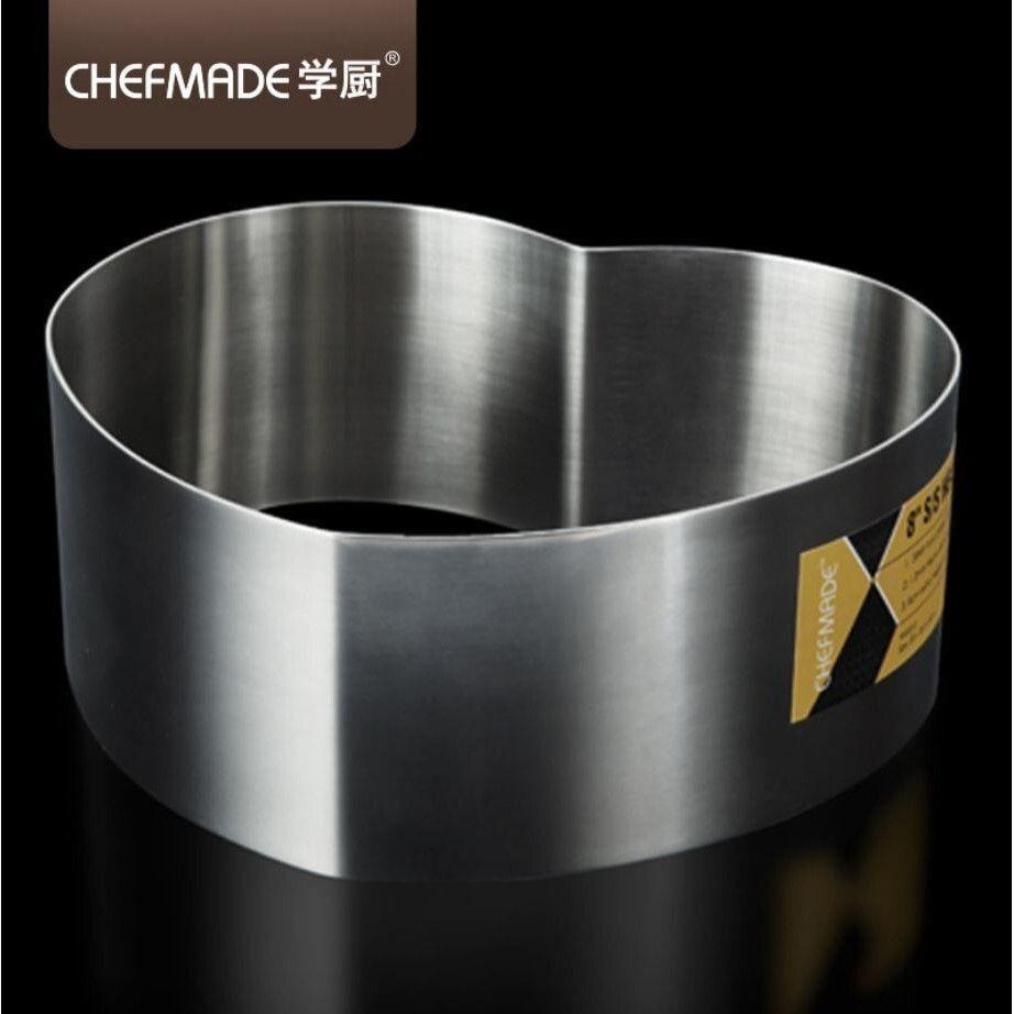 【*學廚WK9310-心形慕斯圈8寸】不鏽鋼 慕斯圈 慕絲圈 蛋糕圈 慕斯模 麵包模具 烤箱用-細節圖2