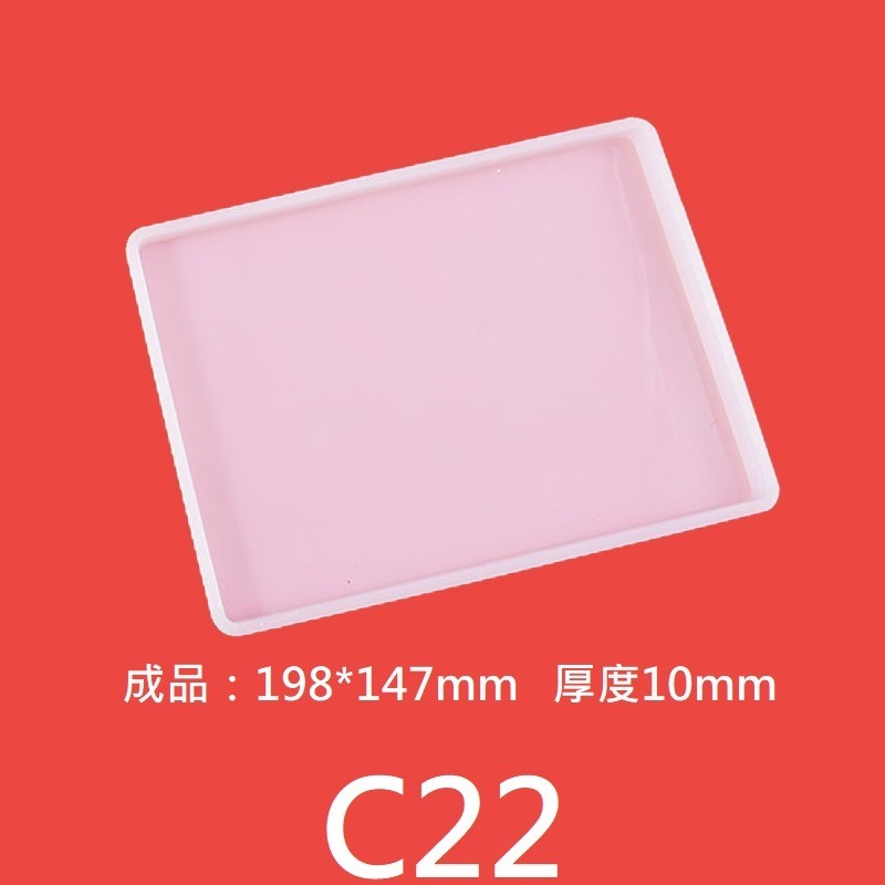 【平板模具】C多尺寸 正方形 正方體 矽膠模具 滴膠模具 不沾膠 鏡面脫模 手作-規格圖9