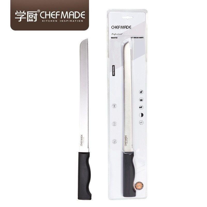 【*學廚WK9792-麵包刀12寸】Chefmade 學廚 WK9792 麵包刀 12寸 鋸齒刀 切蛋糕刀 切吐司刀-細節圖2