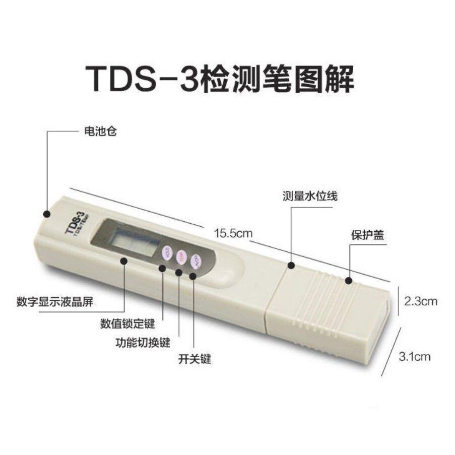 【TDS水質測試筆】測溫度 水質 PPM 電導率 RO逆滲透TDS檢測筆-細節圖2