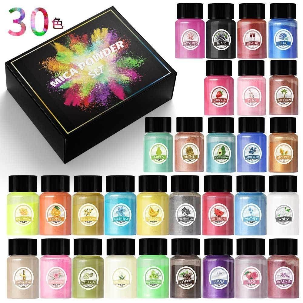 【珠光粉】DIY史萊姆材料 人魚姬珠光粉 螢光珠光粉 彩色美甲飾品 雲母粉 水晶泥 閃光粉 DIY顏料-細節圖5