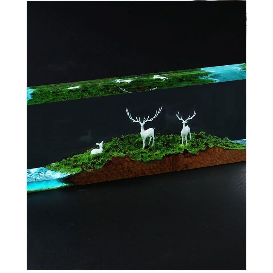 【微觀模型-仙鹿】3D立體 仙鹿 梅花鹿 鹿 模型 滴膠素材 水晶膠填充物-細節圖5