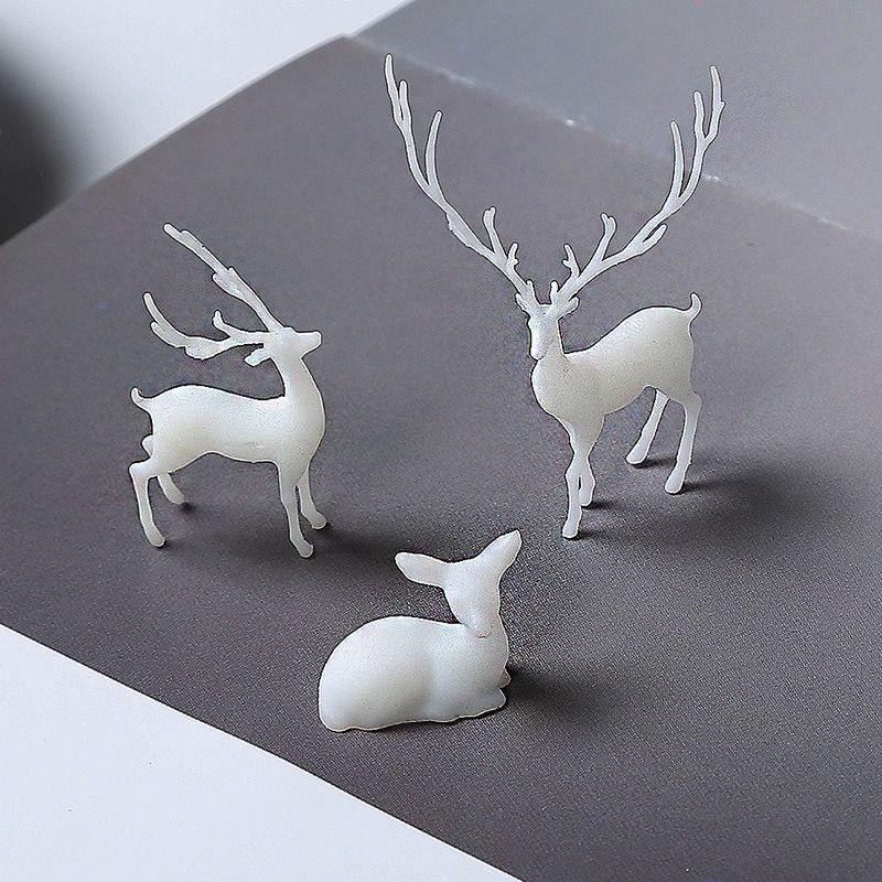 【微觀模型-仙鹿】3D立體 仙鹿 梅花鹿 鹿 模型 滴膠素材 水晶膠填充物-細節圖6
