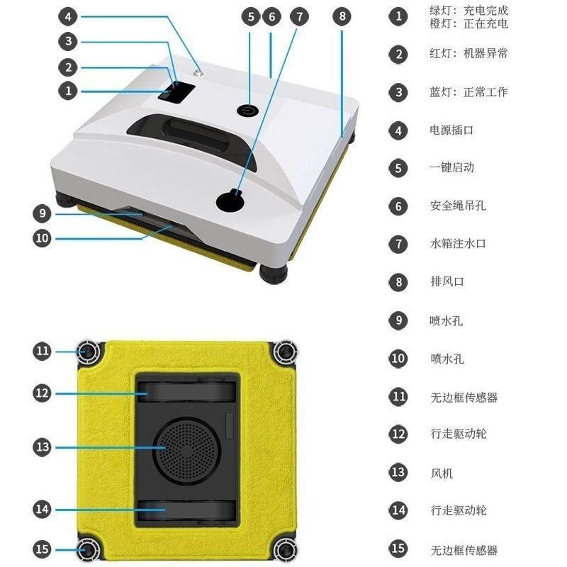 【擦窗機器人專用零配件】清潔布 零件 智能 噴水 洗窗機器人 擦玻璃機 電動 遙控 擦窗神器 全自動-細節圖3