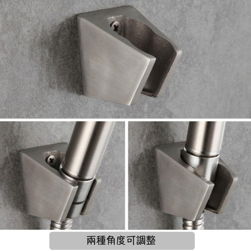 【精鑄花灑座】304不銹鋼 2段式 蓮蓬頭 支架 雙角度 高度 花灑架 花灑座 蓮蓬頭座-細節圖2