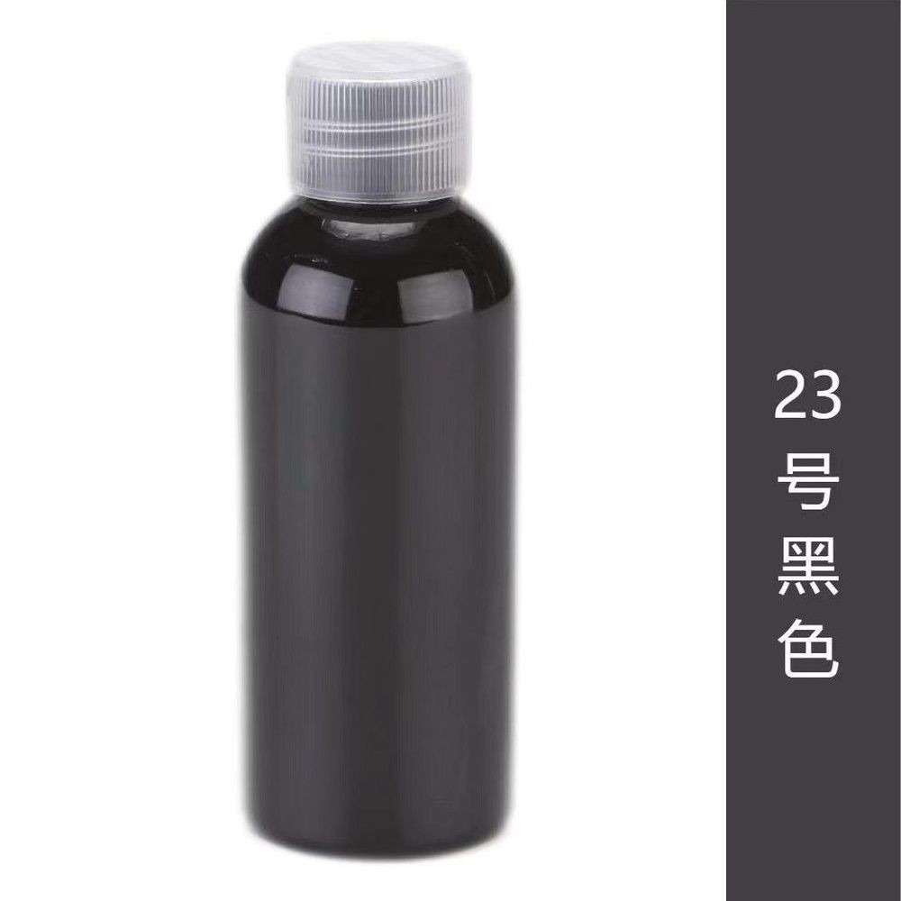 【高光流動丙烯顏料-100ml】台中現貨 流體熊顏料 流動畫 丙烯顏料 壓克力顏料 流體畫 流動熊 顏料 暴力熊-23黑色