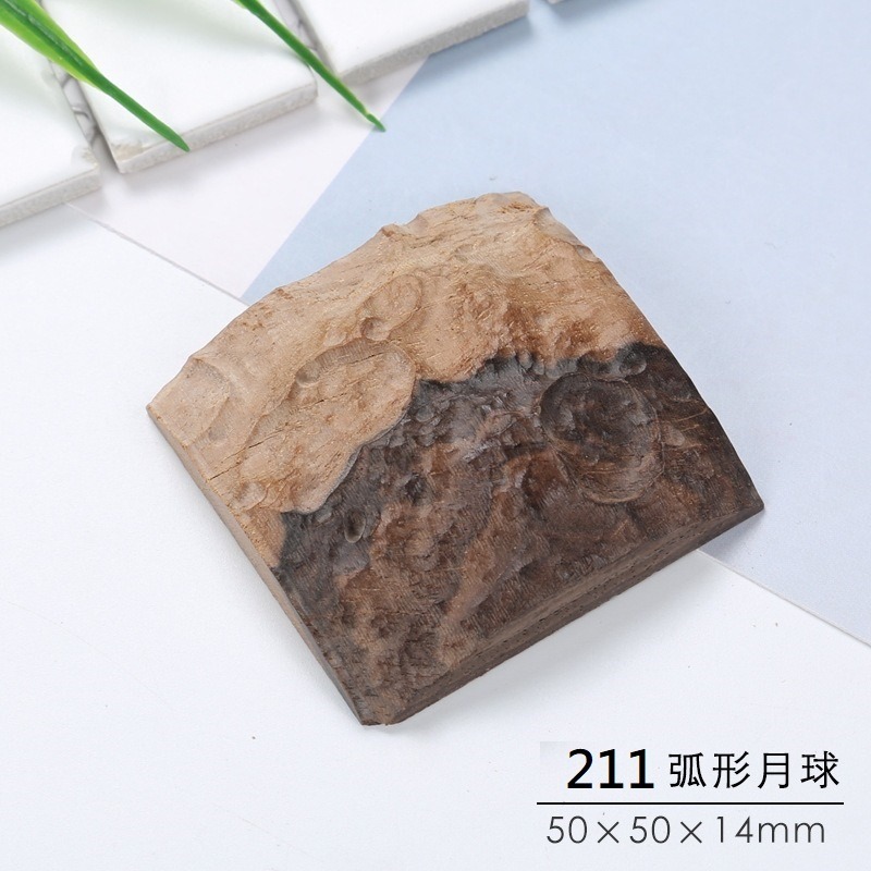 211弧形月球，半白檀木
