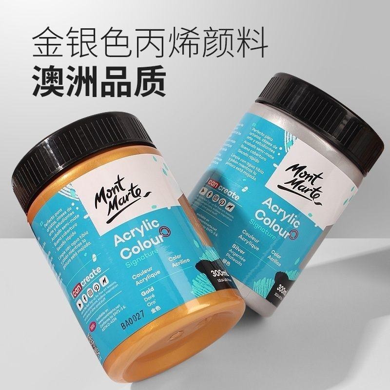 【蒙瑪特壓克力金屬顏料-100ml】蒙瑪特 Mont Marte 丙烯顏料 防水 顏料 螢光 金屬色 油畫 螢光顏料-細節圖8