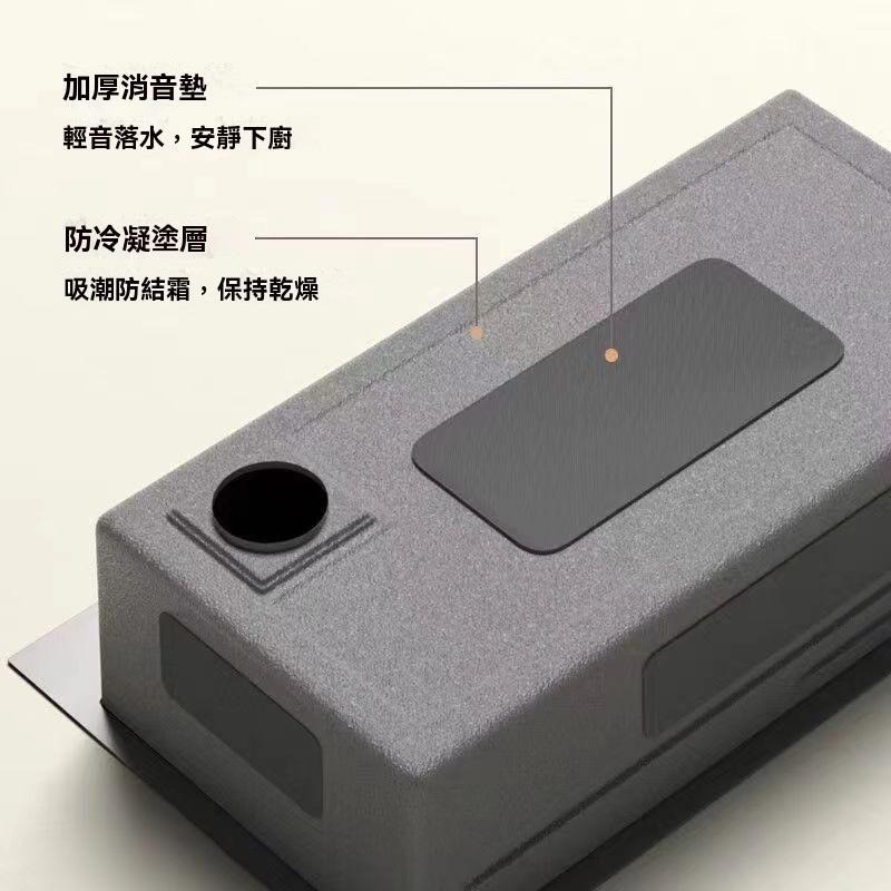 台中現貨【瀑布水槽】3mm厚 數顯 飛雨瀑布 廚房水槽 蜂窩壓紋 SUS304 廚房 大容量水槽 不鏽鋼 水槽-細節圖5