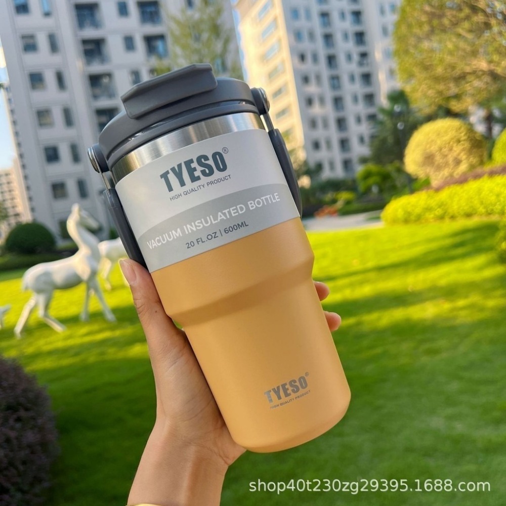 台中現貨【TYESO保溫瓶】304不鏽鋼 保溫杯 手提冰霸杯 保溫杯 保溫瓶 咖啡杯 冰壩杯隨手杯 環保杯 隨行杯-規格圖9