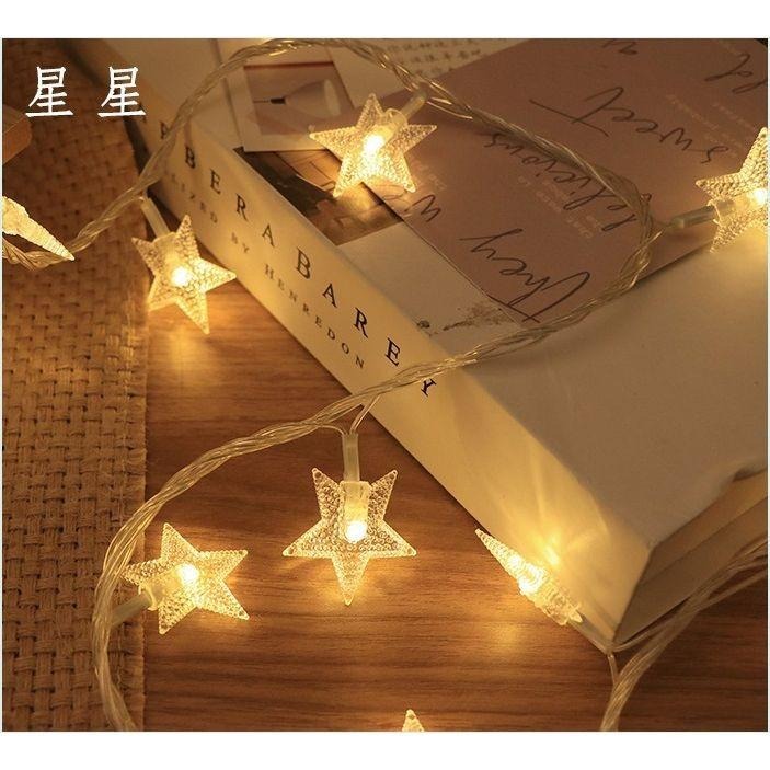 【USB燈串-星星款D】20米長 usb 彩色燈串 led 銅線 網紅燈串 七彩燈 聖誕銅絲串燈 星星燈-細節圖4