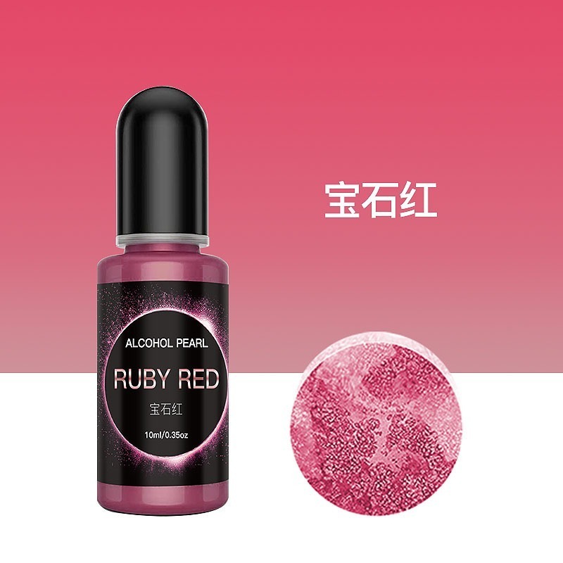 【珠光擴散色精】15ml 6色 暈染色精  3D暈染色精 UV滴膠 水晶滴膠 調色色漿 珠光色精-規格圖9