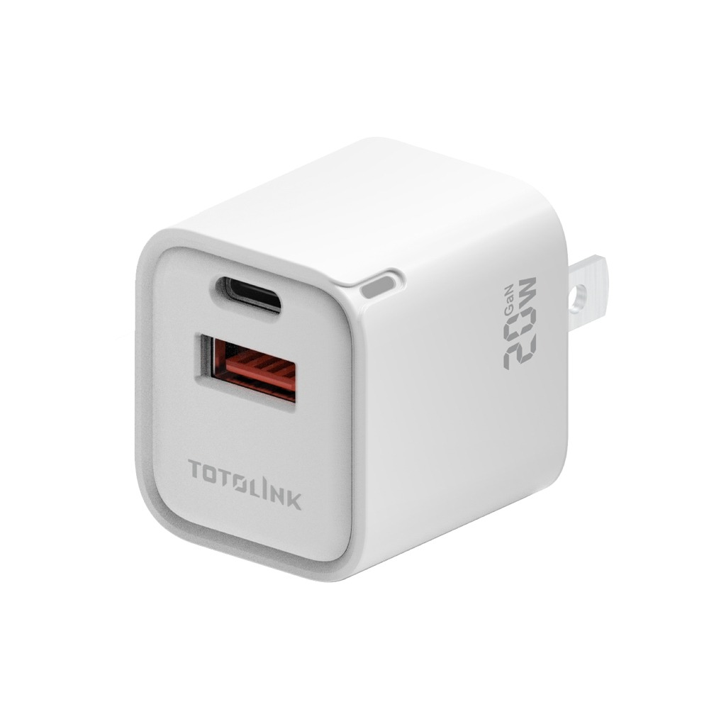 TOTOLINK 20W GaN氮化鎵 PD快充 雙孔快速充電器 電源供應器 支援蘋果iPhone 安卓手機-TG20W-細節圖2
