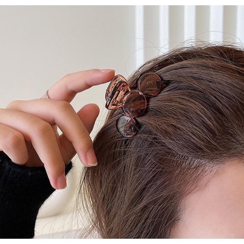 高馬尾抓夾 夾子 頭飾 髮夾 氣質 簡約 瀏海夾-細節圖4