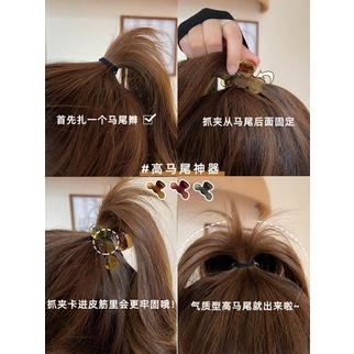 高馬尾抓夾 夾子 頭飾 髮夾 氣質 簡約 瀏海夾-細節圖6