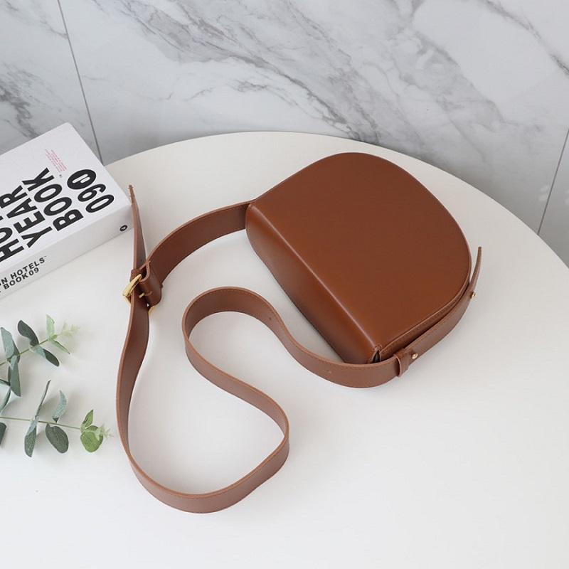 寬肩帶馬鞍包 單肩包 側背包 包包 休閒-細節圖4