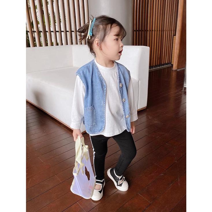 兒童牛仔馬甲背心 百搭 坎肩 寶寶 男童 女童-細節圖3