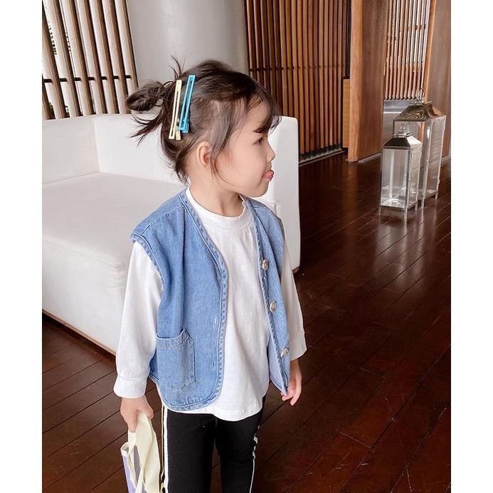 兒童牛仔馬甲背心 百搭 坎肩 寶寶 男童 女童-細節圖4