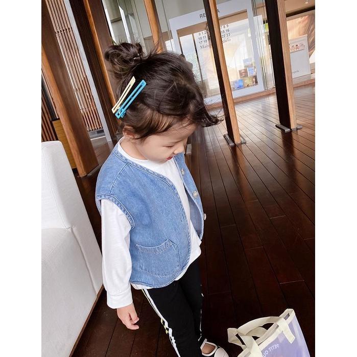 兒童牛仔馬甲背心 百搭 坎肩 寶寶 男童 女童-細節圖5