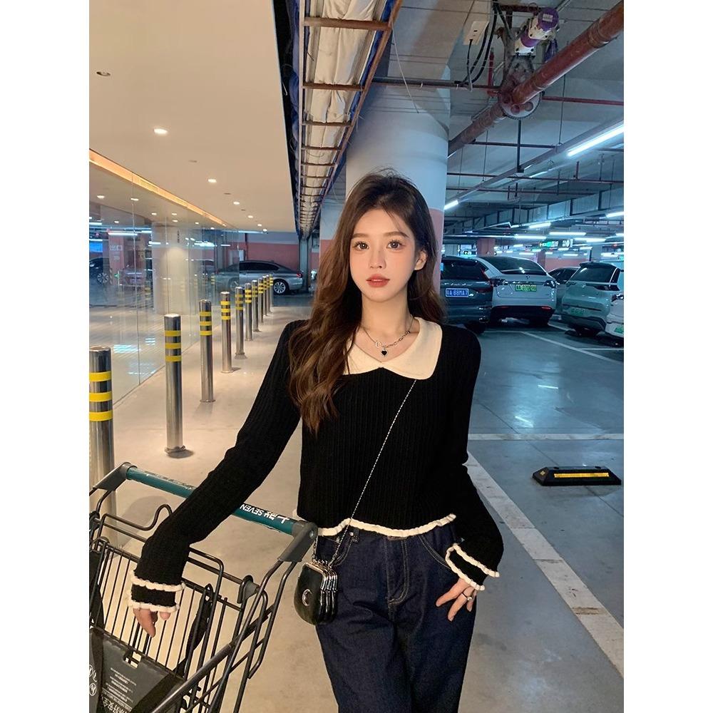 法式別緻短款上衣☻早秋新款-細節圖7