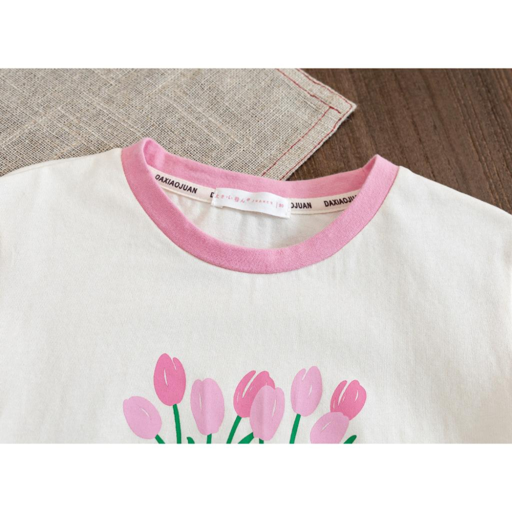 春秋女童長袖印花T恤☻女寶寶上衣 打底衫-細節圖7