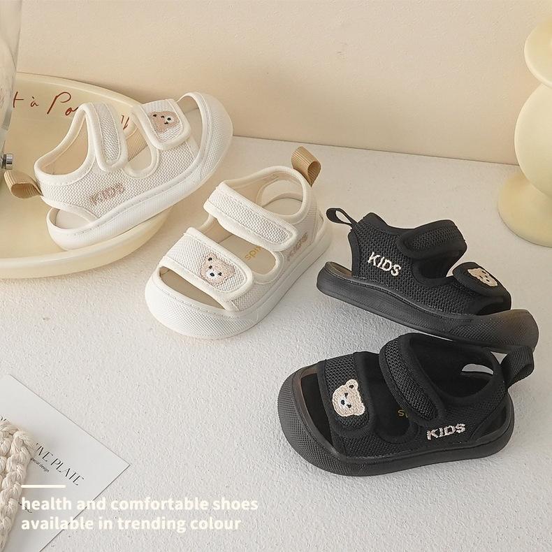 兒童小熊包頭涼鞋☻男女寶寶學步鞋-細節圖2