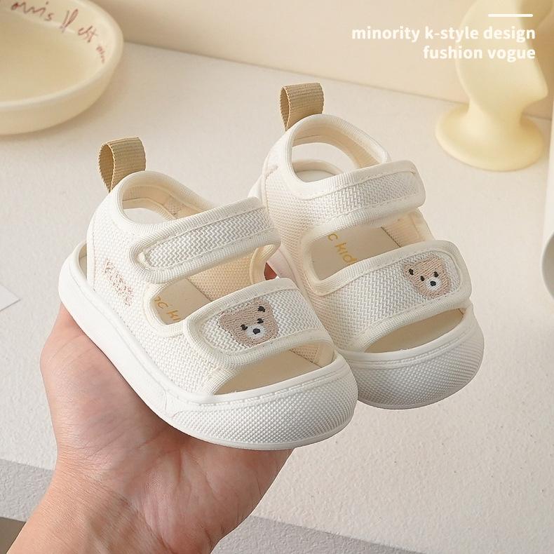 兒童小熊包頭涼鞋☻男女寶寶學步鞋-細節圖3