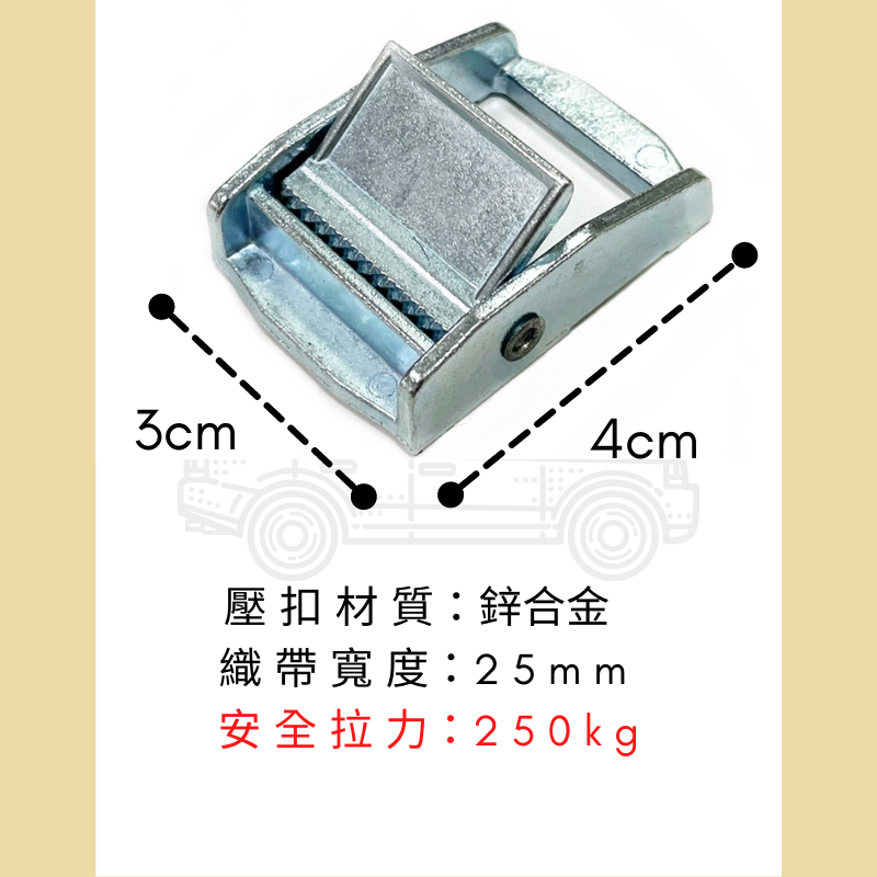 多夫【Dov Strap】鋅合金扣具 MIT 台灣製 電著黑 八扣 鐵具 壓扣 壓扣式 綁繩用 按壓式扣具-細節圖4