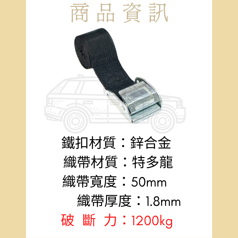 多夫【Dov Strap】 貨物綑綁帶 2＂=5cm 捆綁帶 MIT 固定帶 綁帶 綑綁帶 棧板固定帶 壓扣綑綁帶-細節圖3