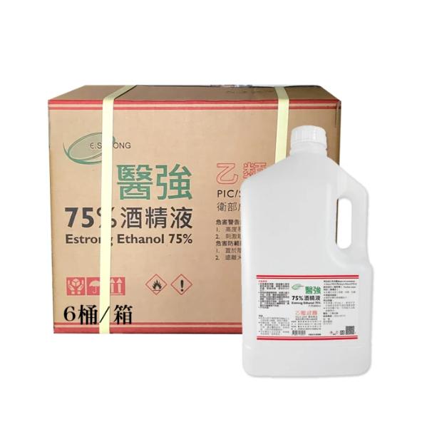 【箱購】醫強75％酒精液 4000ml/500ml 醫強 醫強酒精 酒精 75%酒精 酒精消毒液 消毒液-細節圖2