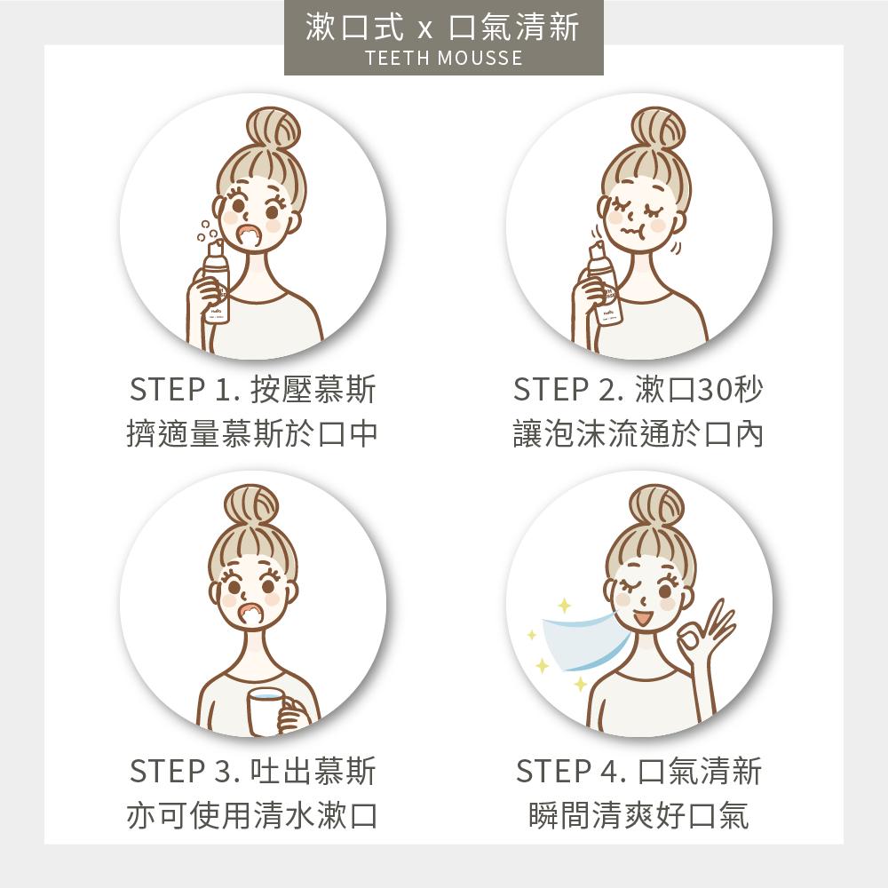 NaBiQ 潔牙漱口慕斯(亮白綠茶/護齦薄荷/淨味檸檬) 兒童護牙泡沫牙膏(蜂蜜蘋果) 50ml 牙膏 漱口慕斯 漱口水-細節圖8