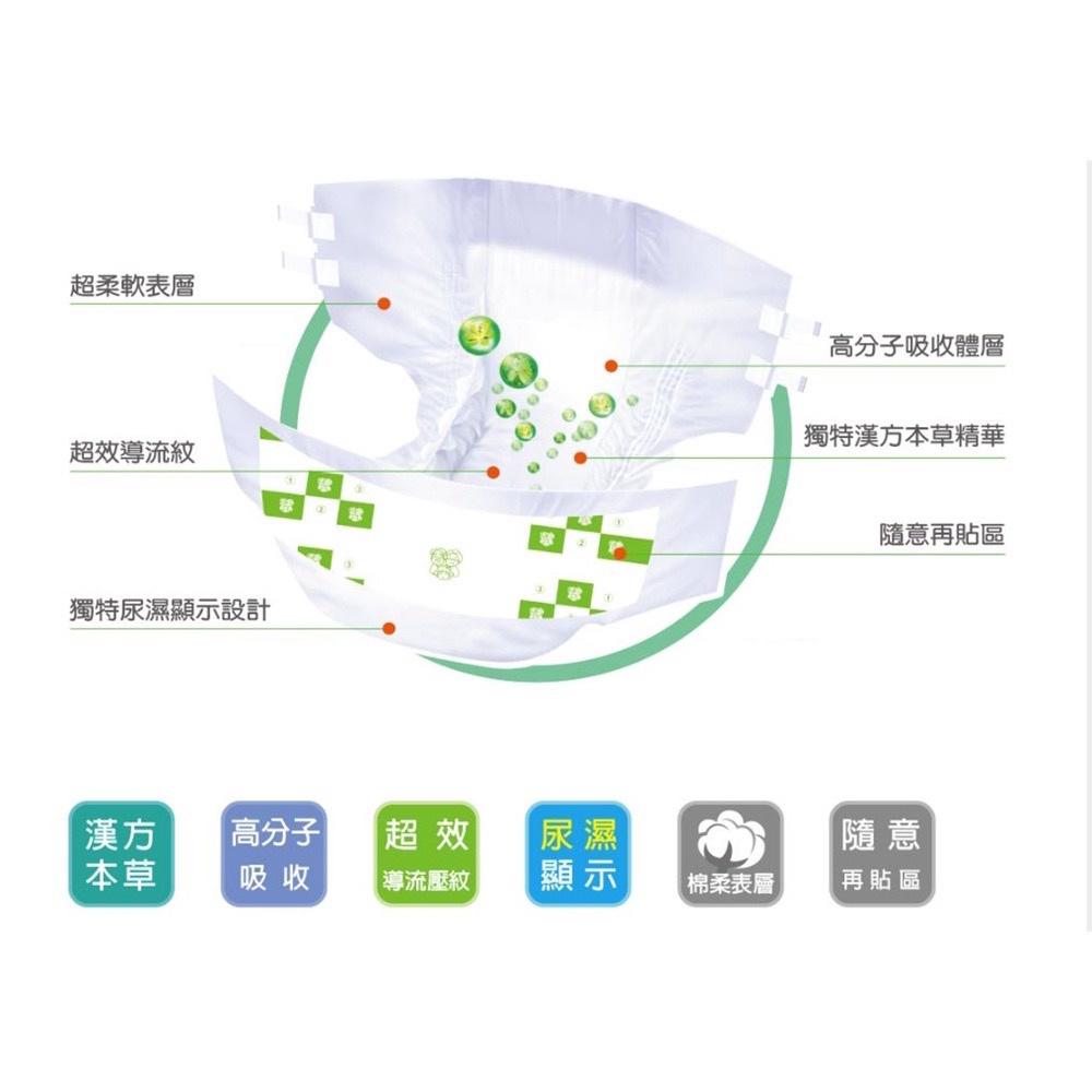 (宅配免運) 安親 漢方本草 成人紙尿褲 (M號96片 / L-XL號78片) 整箱出貨-細節圖2