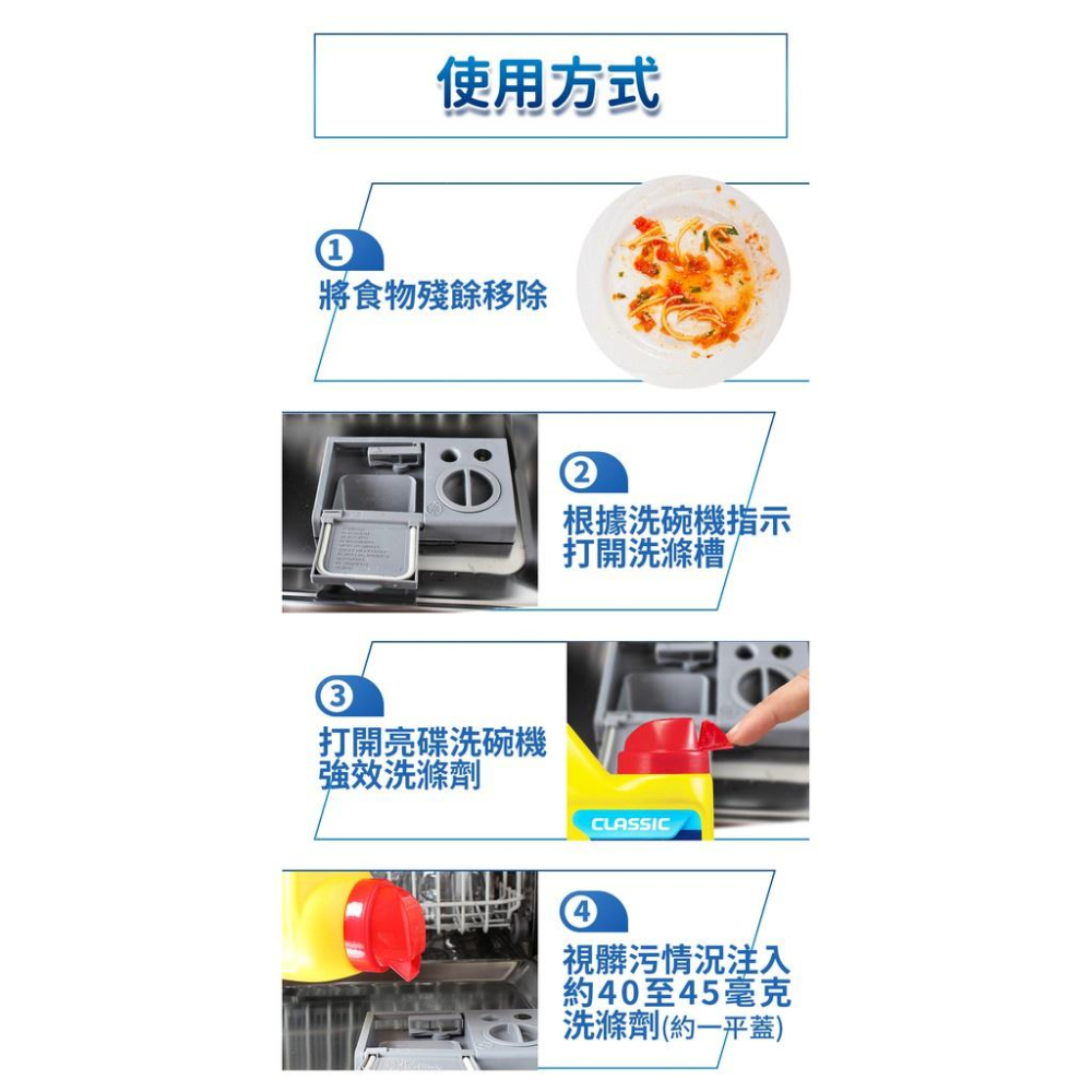 Finish 亮碟 洗碗機強力洗滌粉劑1kg/光潔潤乾劑500ml/軟化鹽1kg/洗滌球30入/24入-細節圖7